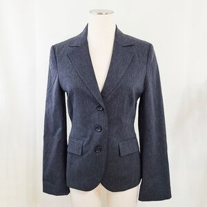 Express Studio blazer jacket dark gray stretch three button size 6 NEW NWT